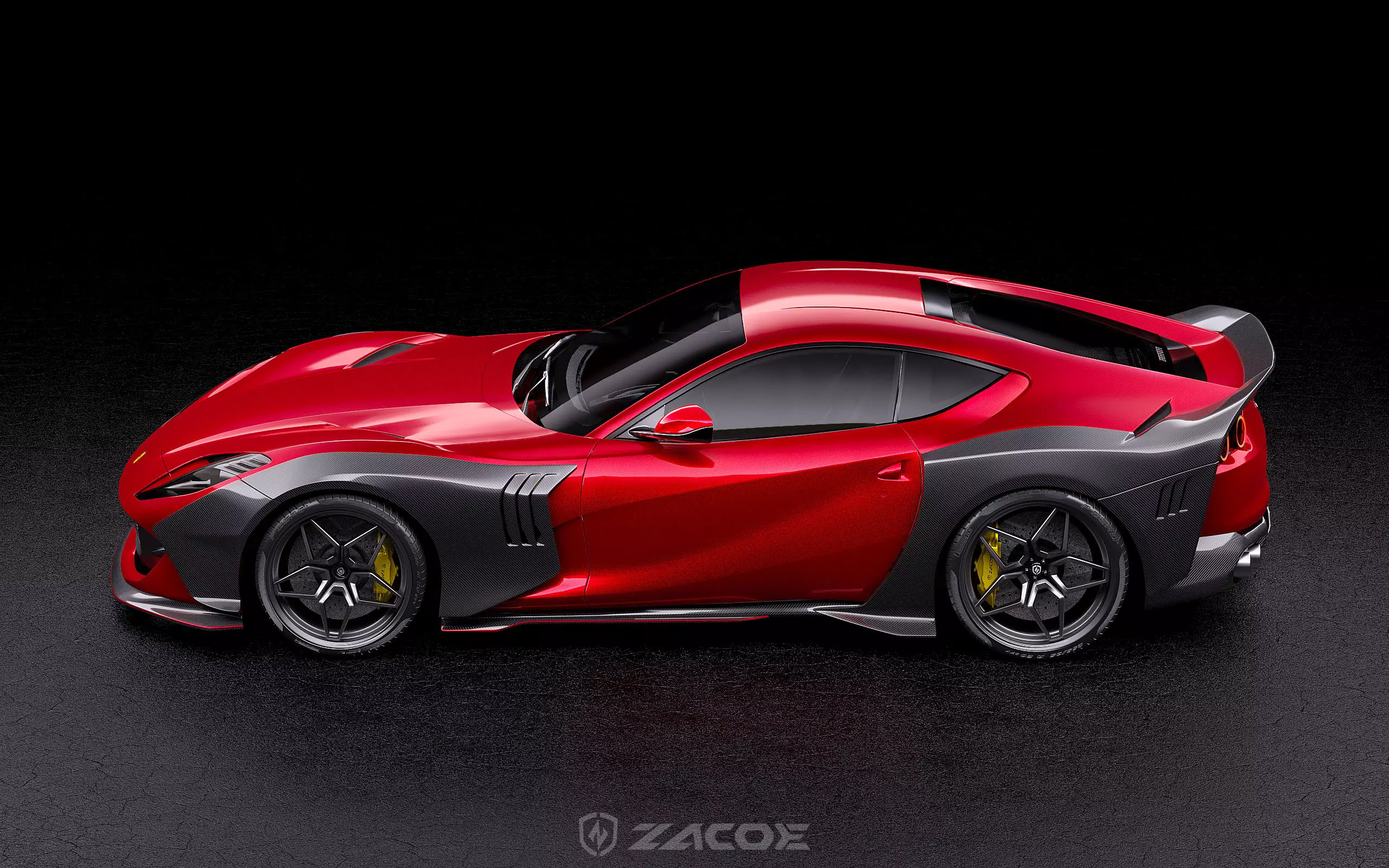 Ferrari 812 Superfast  Carbon Fiber Widebody kit ZACOE