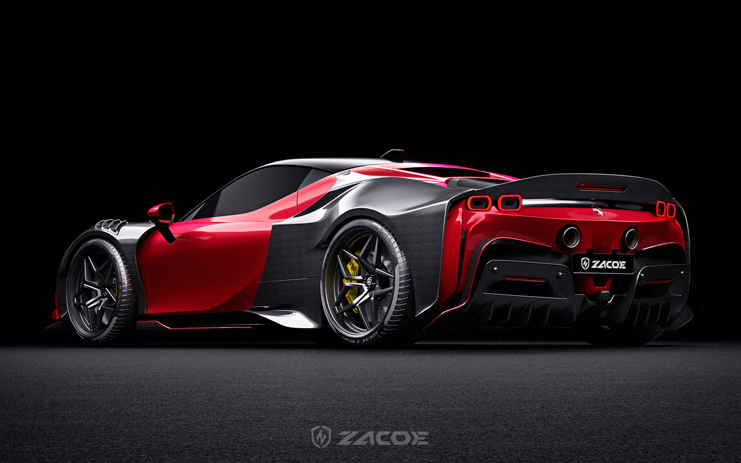 Ferrari sf90-stradale-carbon-fiber-widebody-kit