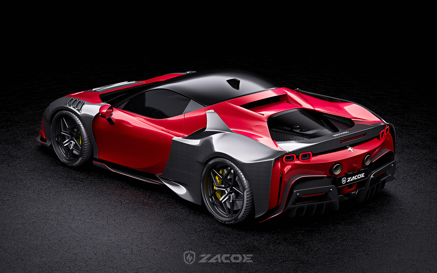 Ferrari sf90-stradale-carbon-fiber-widebody-kit