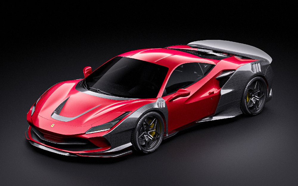 Ferrari F8 Tributo with bodykit by ZACOE